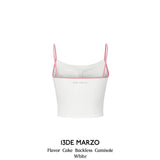 13DE MARZO | 2406 Flavor Cake Backless Camisole White