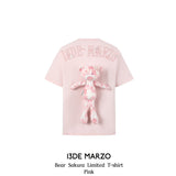 13DE MARZO | 2406 Bear Sakura Limited T-shirt Pink