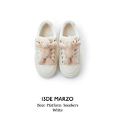 13DE MARZO | 2408 Bear Platform Sneakers White