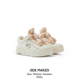 13DE MARZO | 2408 Bear Platform Sneakers White