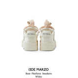 13DE MARZO | 2408 Bear Platform Sneakers White