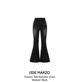 13DE MARZO | 2408 Doozoo Bell-Bottoms Jeans Washed Black