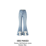 13DE MARZO | 2408 Doozoo Bell-Bottoms Jeans Washed Blue