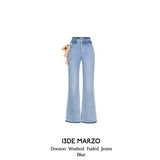 13DE MARZO | 2408 Doozoo Washed Faded Jeans Blue