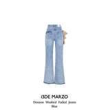 13DE MARZO | 2408 Doozoo Washed Faded Jeans Blue