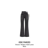 13DE MARZO | 2408 Doozoo Washed Faded Jeans Black