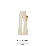 13DE MARZO | 2408 Doozoo Flare Jeans White