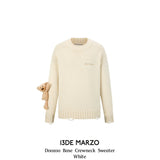 13DE MARZO | 2408 Doozoo Base Crewneck Sweater White