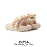 13DE MARZO | 2410 Doozoo Glowing Fuzzy Slipper Khaki