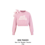 13DE MARZO | 2410 Bear On Shoulder Sweater Pink