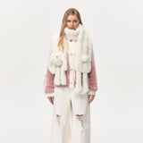 13DE MARZO | 2410 Doozoo Fuzzy Scarf White