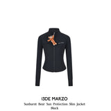 13DE MARZO | 2504 Sunburnt Bear Sun Protection Slim Jacket Black