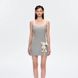 13DE MARZO | 2504 Strapless Bodycon Dress Grey