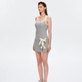 13DE MARZO | 2504 Strapless Bodycon Dress Grey
