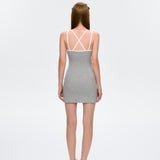 13DE MARZO | 2504 Strapless Bodycon Dress Grey