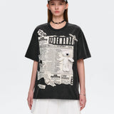 13DE MARZO | 2504 Bear Newspaper T-Shirt Black