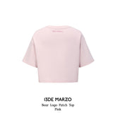 13DE MARZO | 2504 Bear Logo Patch Top Pink
