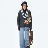 13DE MARZO | 2511 Harry Potter Platform 9¾ Bear V-neck Sweater