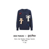 13DE MARZO | 2511 Harry Potter Harry and Weasley Vintage Sweater Navy Blue