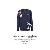 13DE MARZO | 2511 Harry Potter Harry and Weasley Vintage Sweater Navy Blue