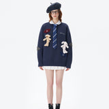 13DE MARZO | 2511 Harry Potter Harry and Weasley Vintage Sweater Navy Blue