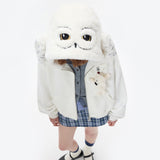 13DE MARZO | 2511 Harry Potter Hedwig Hogwarts Offer Bear Hoodie