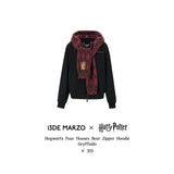 13DE MARZO | 2511 Harry Potter Hogwarts Four Houses Bear Zipper Hoodie