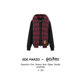 13DE MARZO | 2511 Harry Potter Hogwarts Four Houses Bear Zipper Hoodie