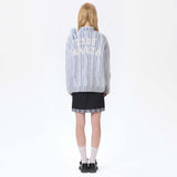 13DE MARZO | 2511 Bear Yarn Weave Cardigan Blue