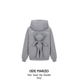 13DE MARZO | 2511 Star Sand Zip Hoodie Grey