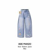 13DE MARZO | 2512 Bear Stickers Jeans Blue