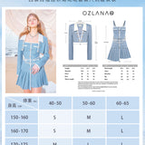 OZLANA SS2303 Daughter of the Sea Pleated Dress Set