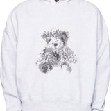 WE11DONE Gray New Teddy Hoodie