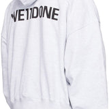 WE11DONE Gray New Teddy Hoodie