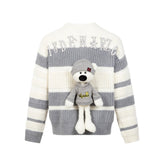 13DE MARZO x Mark Wigan | Bear Stripe Coarse Sweater