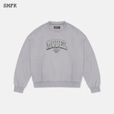 SMFK SS2303 复古学员阔身卫衣 灰