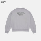 SMFK SS2303 复古学员阔身卫衣 灰