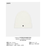 SMFK 黑暗之花复古羊毛线帽 白