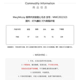 MacyMccoy 假两件拼接爱心毛衣 黑