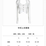 MeliMosa 针织上衣 白