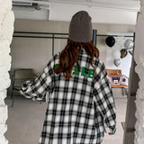 MacyMccoy 黑白格爱心衬衫