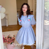 CLOUDSEASON 刺绣花朵泡泡袖