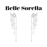 Belle Sorella 设计师午夜星空流苏耳环
