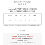 MacyMccoy 格子拼接兔子毛衣 黑