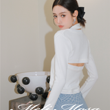MeliMosa 针织上衣 白