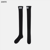 SMFK 复古校园破坏高筒袜 2双