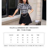 MacyMccoy SS2304 系带短款衬衫 白