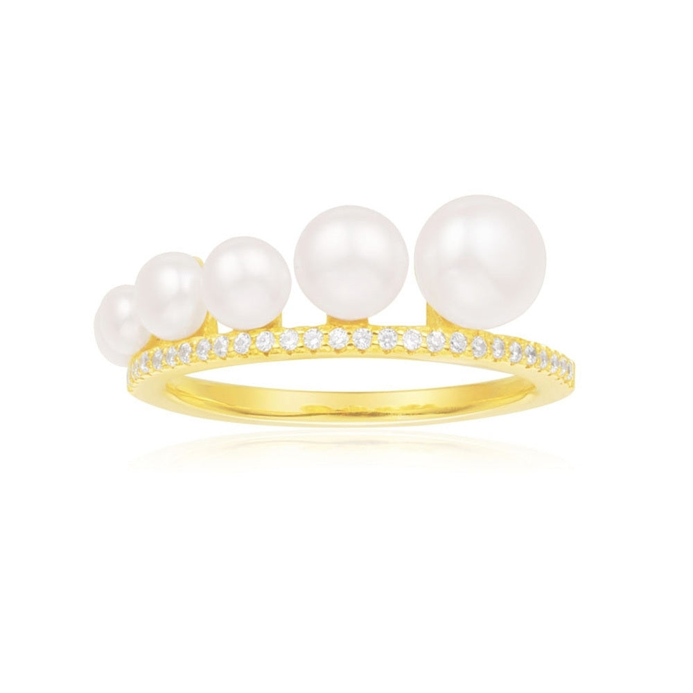 Apm monaco clearance pearl ring