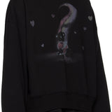 WE11DONE Black Teddy Bear Hoodie Black