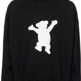 WE11DONE Black Teddy Hoodie